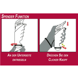 Nobby klikeris–švilpukas šunų dresūrai su skanėstų dėklu, 18 cm