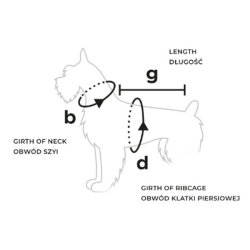 Amiplay Coat Bled mėlynas paltas šuniui, 27 cm