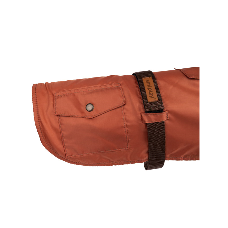 Amiplay Coat Bled oranžinis paltas šuniui, 27 cm