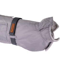 Amiplay Coat Bled pilkas paltas šuniui, 27 cm