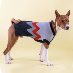 Amiplay Lima pilkas megztinis rūbai šunims, 19 cm