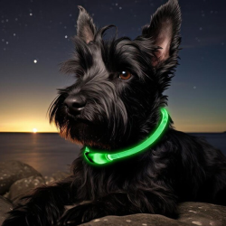 Happet šviečiantis antkaklis šunims, L, 70 cm