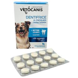 Vetocanis kramtomoji dantų pasta šunims, 30 tabl.