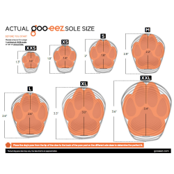 Goo-eez Lites juodi batai šunims, XXS, 4 vnt.