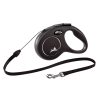 Flexi New Classic Cord juodas pavadėlis šunims, M, 5 m