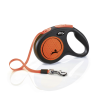 Flexi New Neon oranžinis pavadėlis šunims, M, 5 m