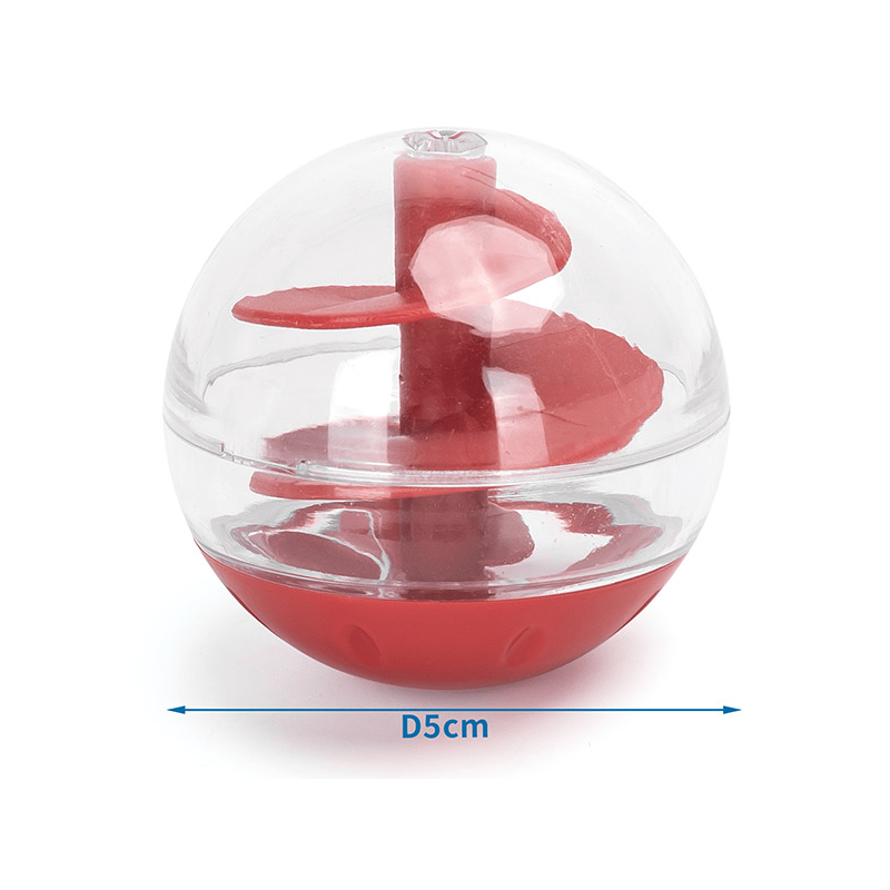 Nobleza raudonas žaislas skanėstams dozuoti katėms, 5 cm