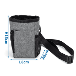 Nobleza pilkas skanėstų dėklas šunims, 16x8x6 cm