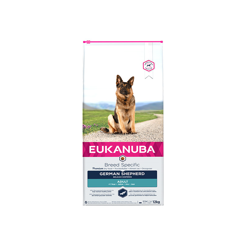 Eukanuba Breed Specific sausas maistas Vokiečių aviganiams, 12 kg