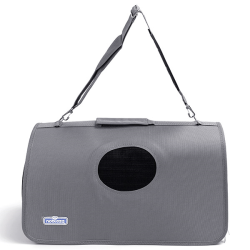 Nobleza pilkas kelioninis krepšys šunims ir katėms, 37x22x20 cm