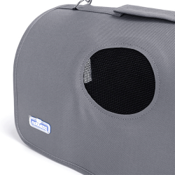 Nobleza pilkas kelioninis krepšys šunims ir katėms, 44x25x25 cm