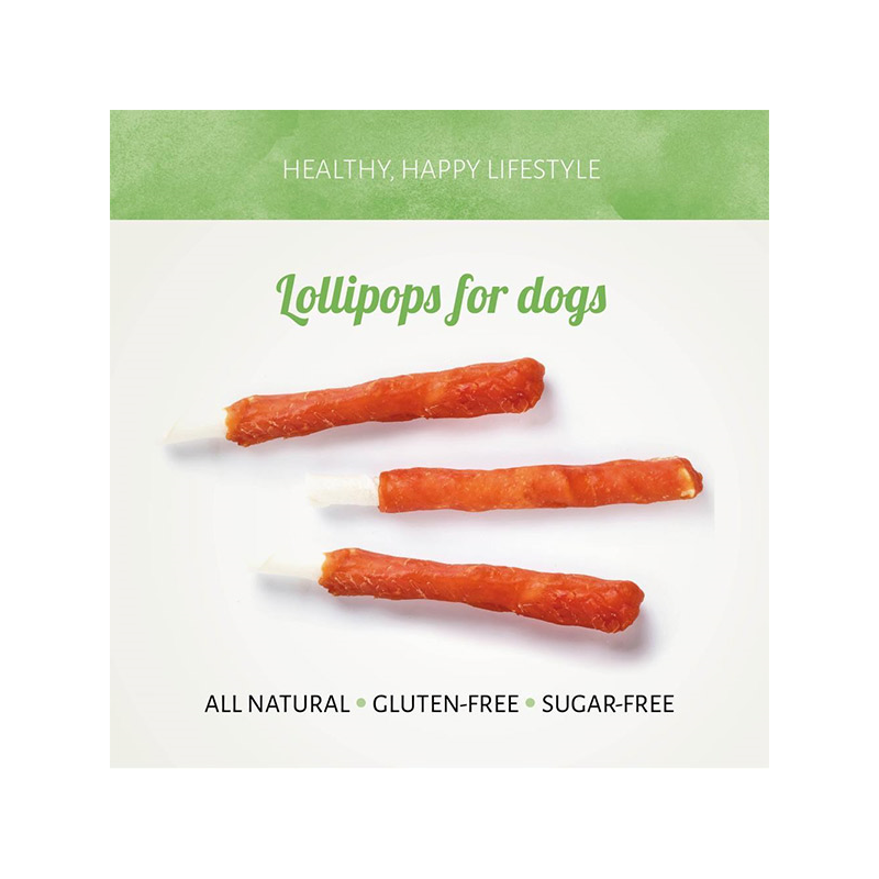 Antos D'light Lollies vištienos skanėstai šunims, 400 g