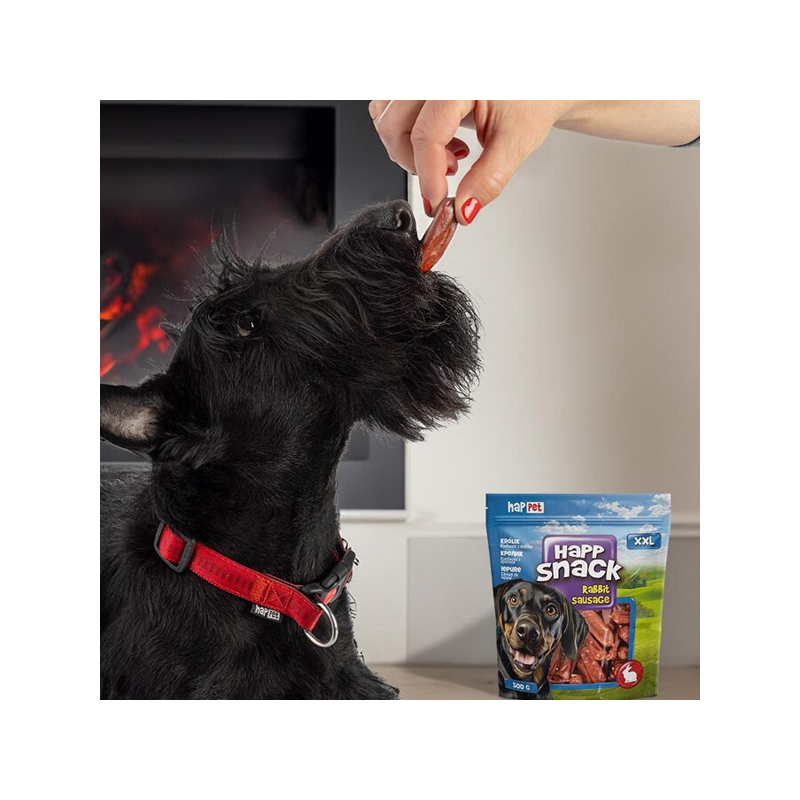 Happet Happ Snack triušienos dešrelės skanėstai šunims, 500 g