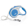 Flexi New Comfort Tape juostinis, žydras pavadėlis šunims, S, 5 m