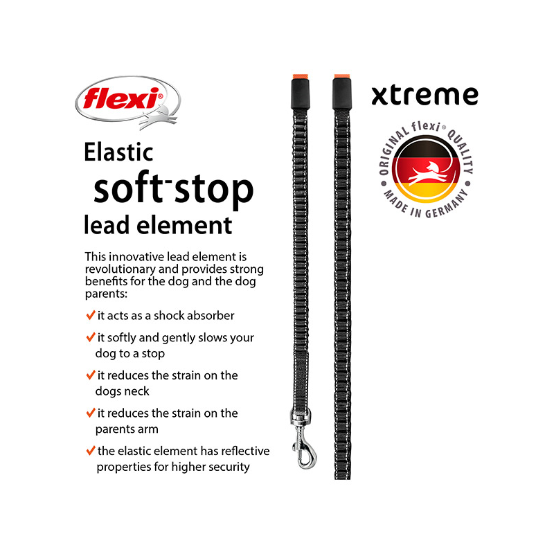 Flexi Xtreme juostinis, oranžinis pavadėlis šunims, L, 5 m