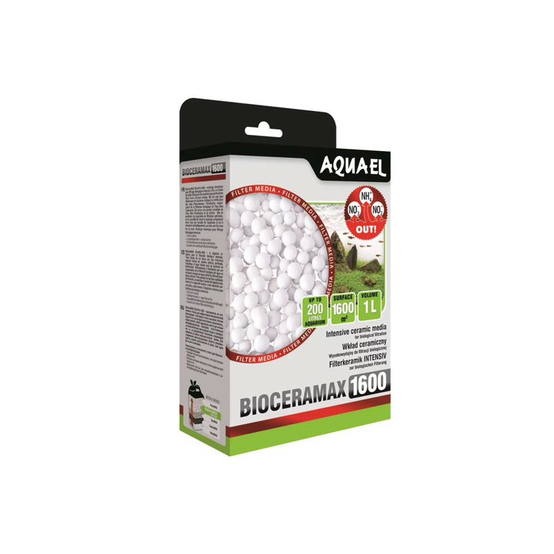 Aquael Bioceramax 1600 vandens filtro kasetė akvariumui, 1 l