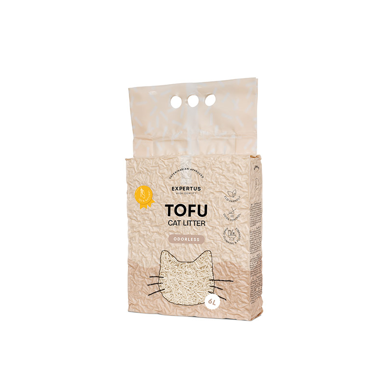 Expertus Tofu kraikas katėms, bekvapis, 6 l