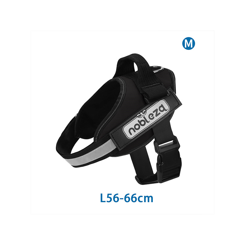 Nobleza juodos petnešos šuniui, M, 56–66 cm