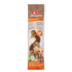 8in1 Delights Chewy Braids skanėstas vidutinių ir didelių veislių šunims, 80 g