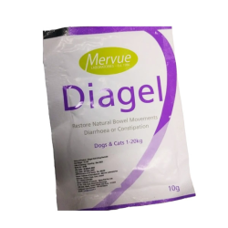 Mervue Diagel papildas nuo viduriavimo šunims ir katėms, 10 g, 1 vnt.