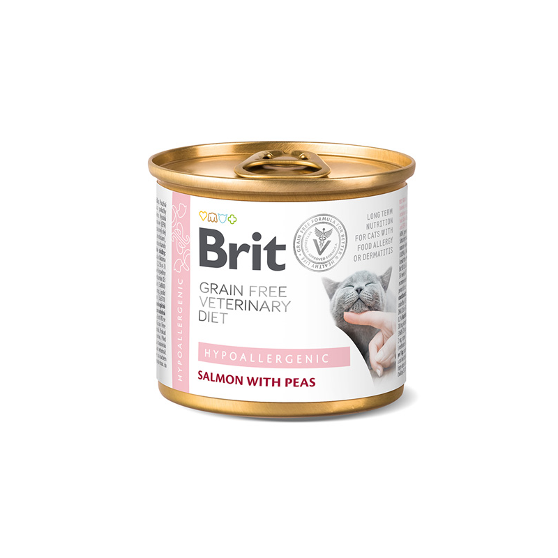 Brit Grain Free Veterinary Diets Hypoallergenic konservai katėms, 200 g