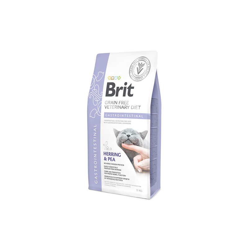 Brit Grain Free Veterinary Diets Gastrointestinal sausas maistas katėms, 400 g