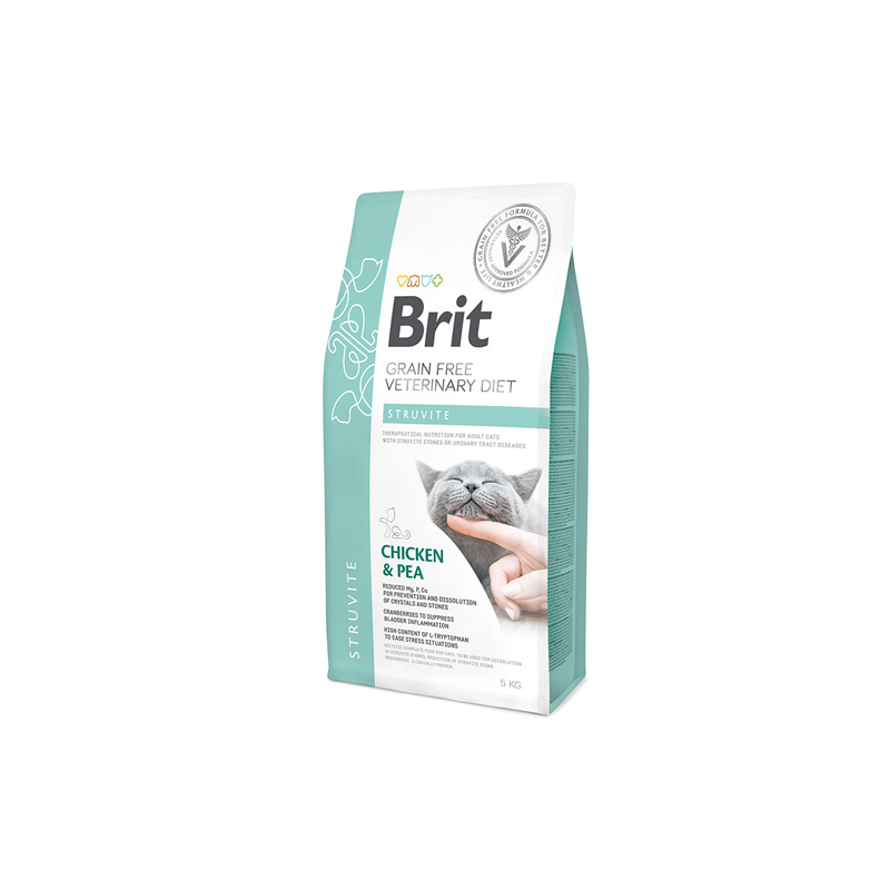 Brit Grain Free Veterinary Diets Struvite sausas maistas katėms, 400 g