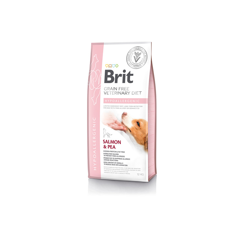 Brit Grain Free Veterinary Diets Hypoallergenic sausas maistas šunims, 2 kg
