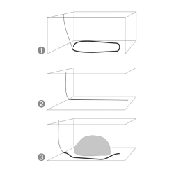 Happet burbulų užuolaida akvariumams, 45 cm
