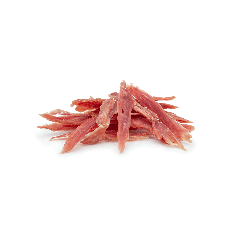 Happet Duck Stripes antienos juostelės skanėstai šunims, 500 g