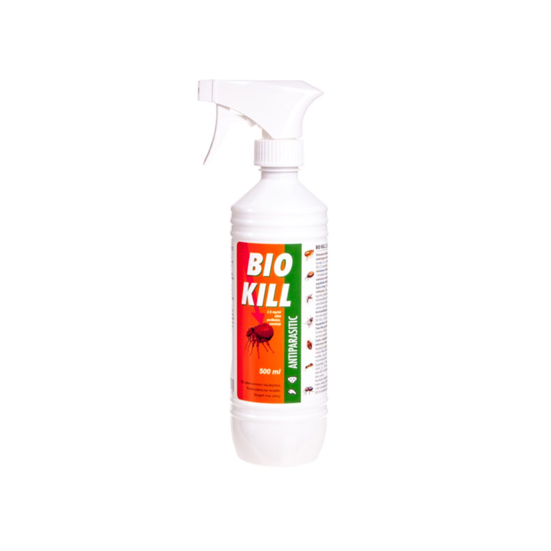 Bio Kill antiparazitinis odos purškalas gyvūnams, 500 ml