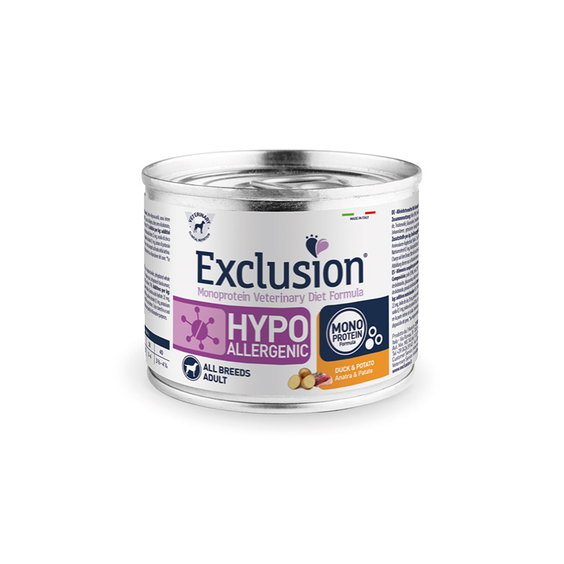 Exclusion Hypoallergenic konservai šunims su antiena, 200 g