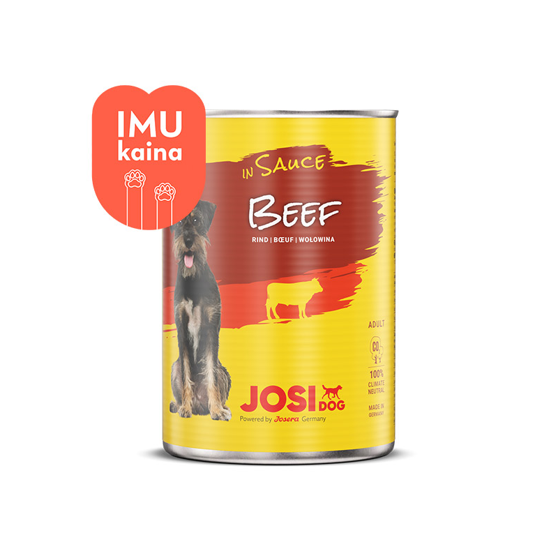 JosiDog Beef in Sauce konservai šunims su jautiena padaže, 415 g