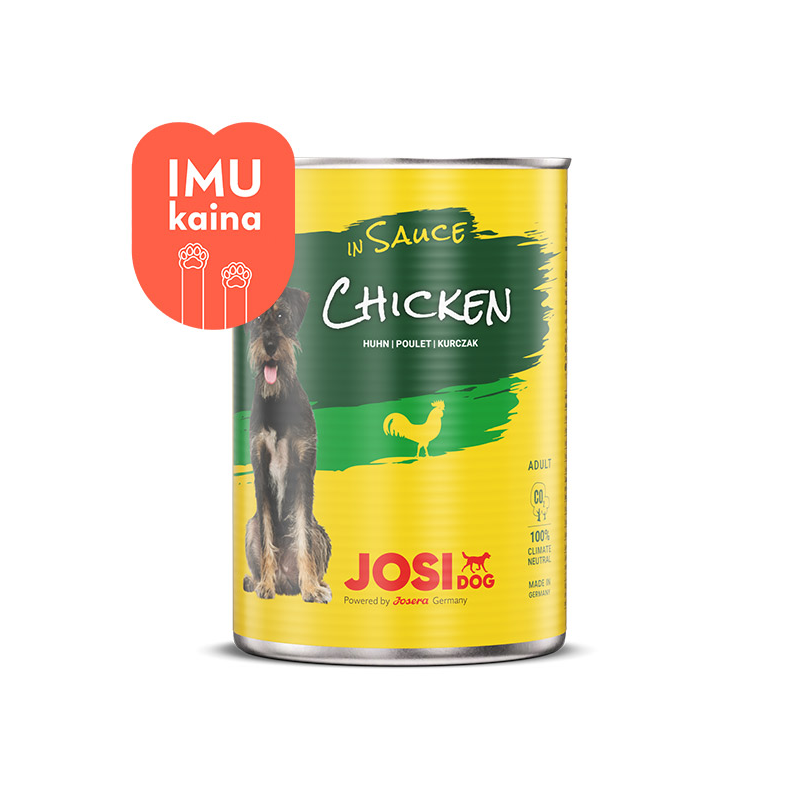 JosiDog Chicken in Sauce konservai šunims su vištiena padaže, 415 g