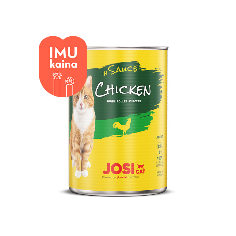 JosiCat Chicken in Sauce konservai katėms su vištiena padaže, 415 g