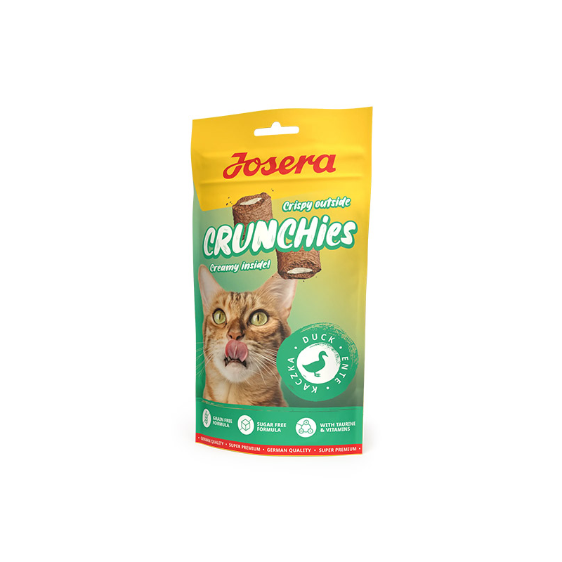 Josera Crunchies Duck antienos skanėstai katėms, 60 g