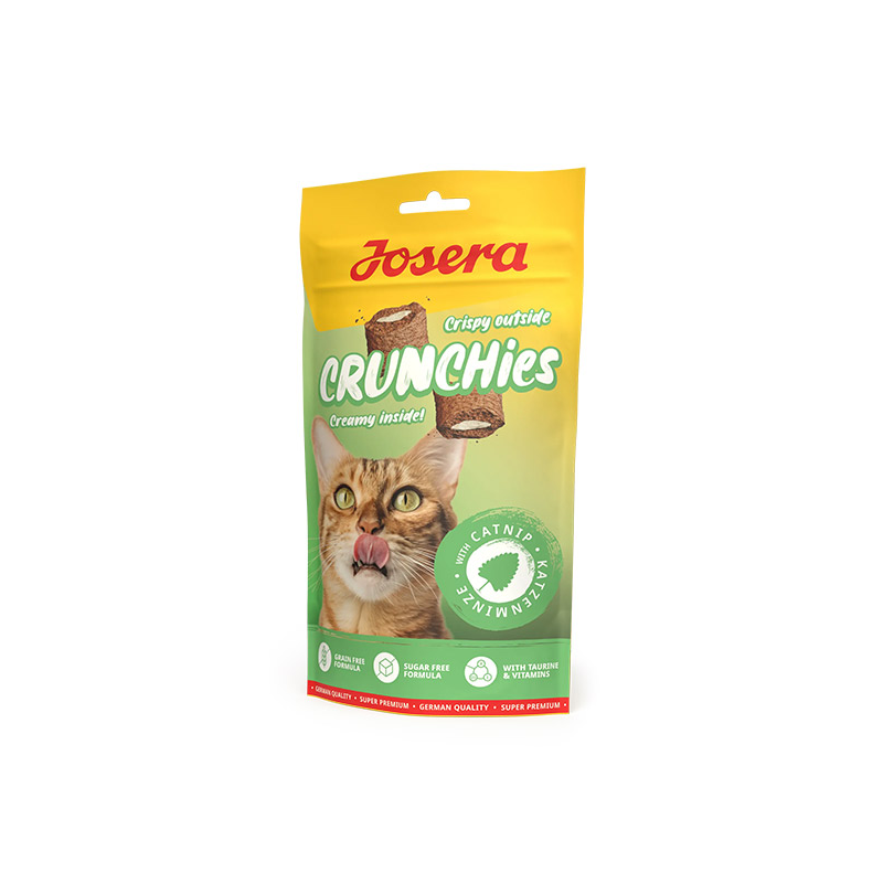 Josera Crunchies Catnip skanėstai katėms su katžole, 60 g