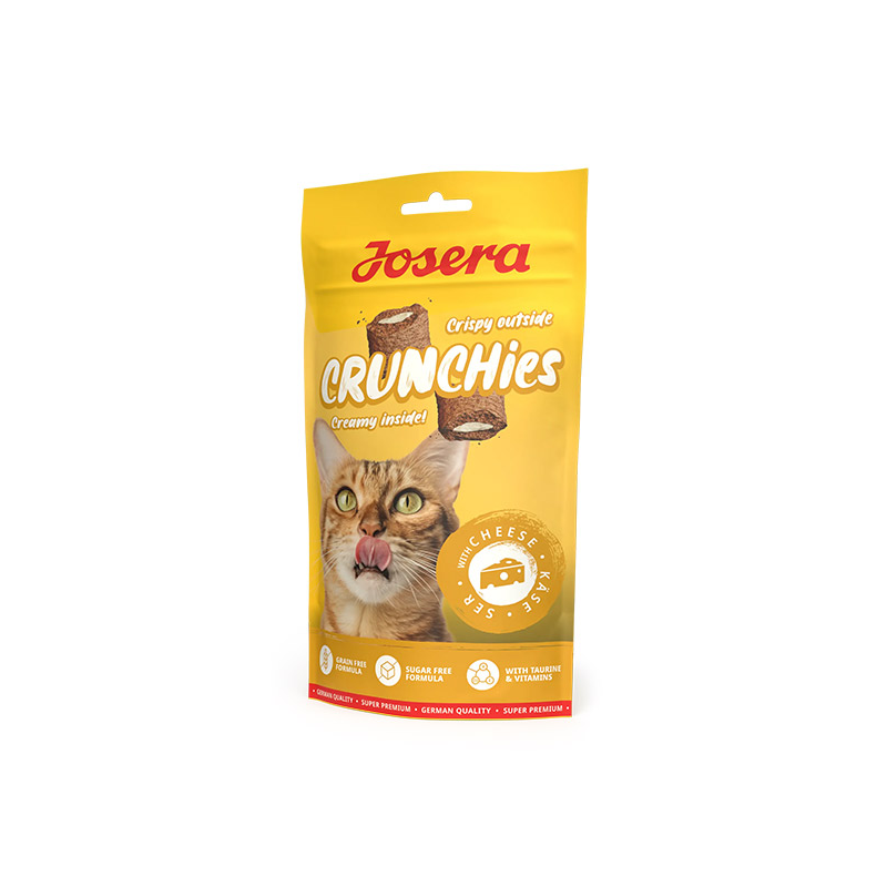 Josera Crunchies Cheese skanėstai katėms su sūriu, 60 g