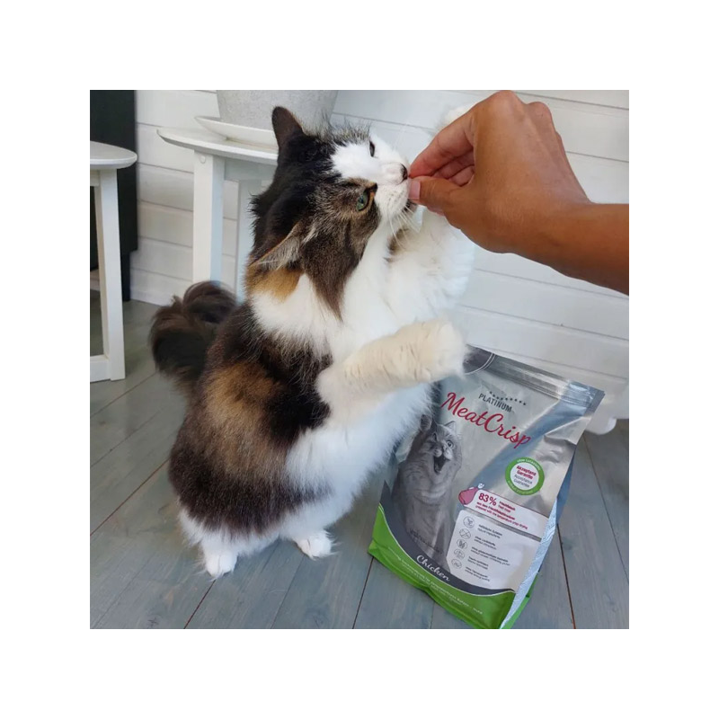 Platinum MeatCrisp sausas maistas sterilizuotoms katėms su vištiena, 3 kg