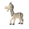 Hap zebras žaislas šunims, 19 cm