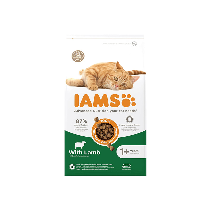 IAMS sausas maistas katėms su ėriena, 1,5 kg
