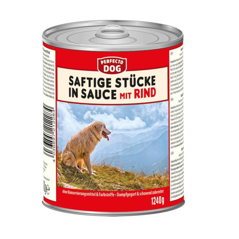 Perfecto Dog jautiena padaže konservai šunims, 1240 g