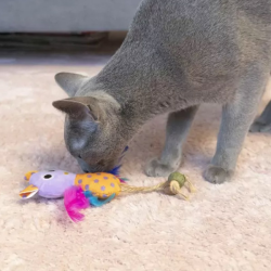 Hap pelėda žaislais katėms, 11,2 cm