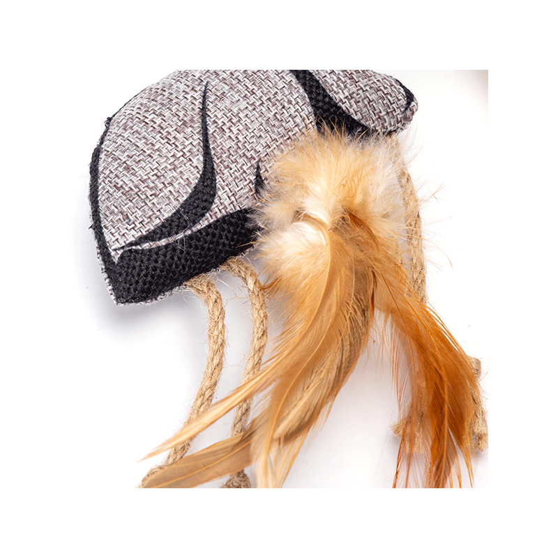 Nobleza žaislai su plunksnomis ir katžole katėms, 1 vnt.