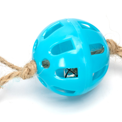 Nobleza žaislas su varpeliu ir plunksnomis katėms, 1 vnt.