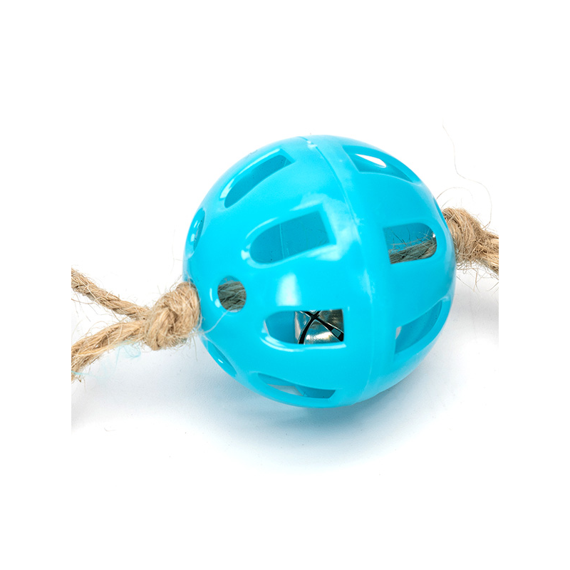 Nobleza žaislas su varpeliu ir plunksnomis katėms, 1 vnt.