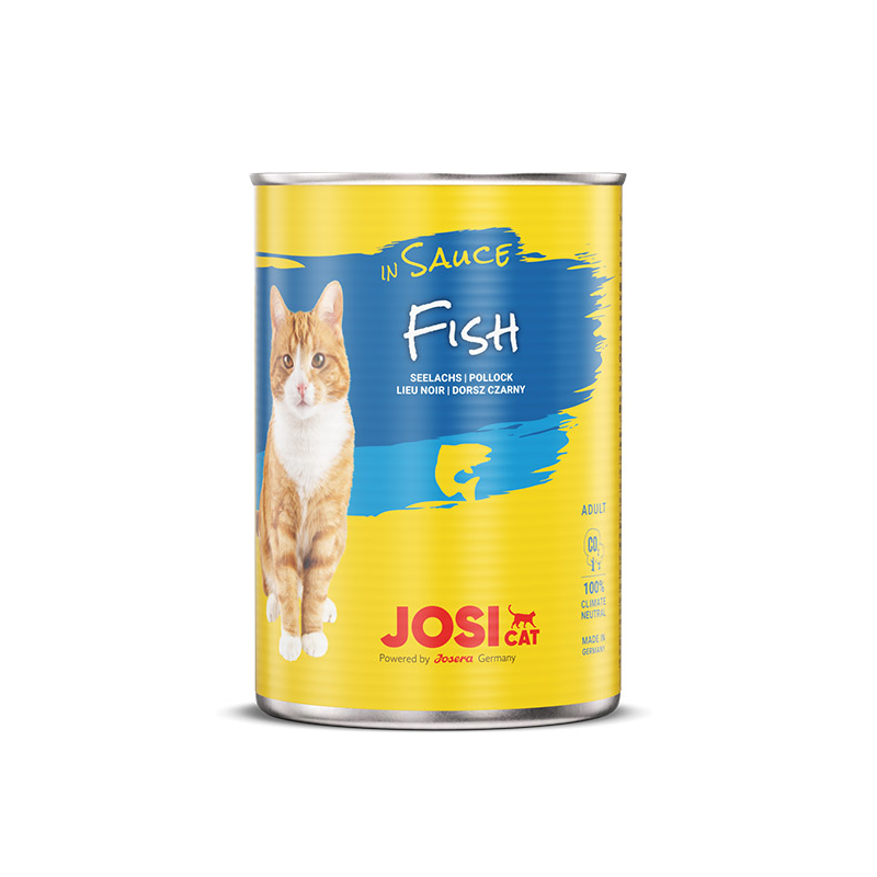 JosiCat Fish in Sauce konservai katėms su žuvimi padaže, 415 g