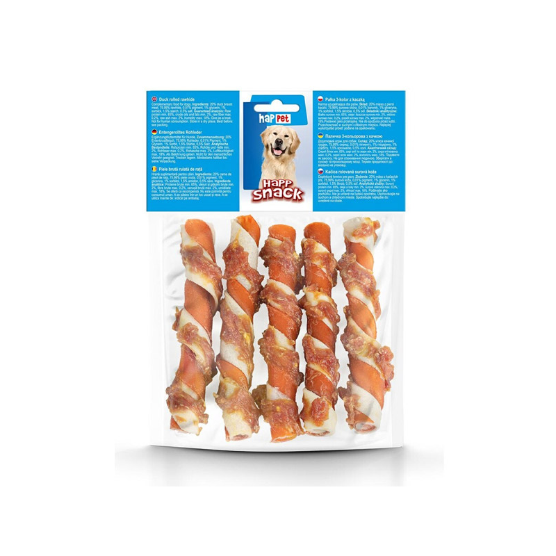 Happet Happ Snack karvės odos lazdelės su ėriena skanėstai šunims, 5 vnt.