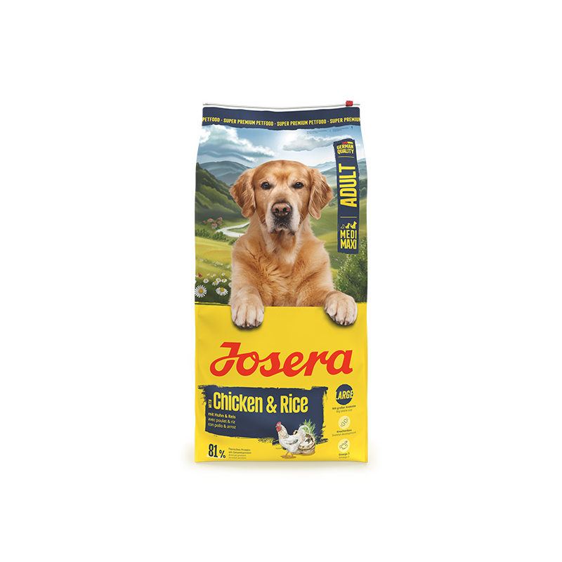Josera Medi/Maxi Chicken&Rice sausas maistas šunims, 12,5 kg