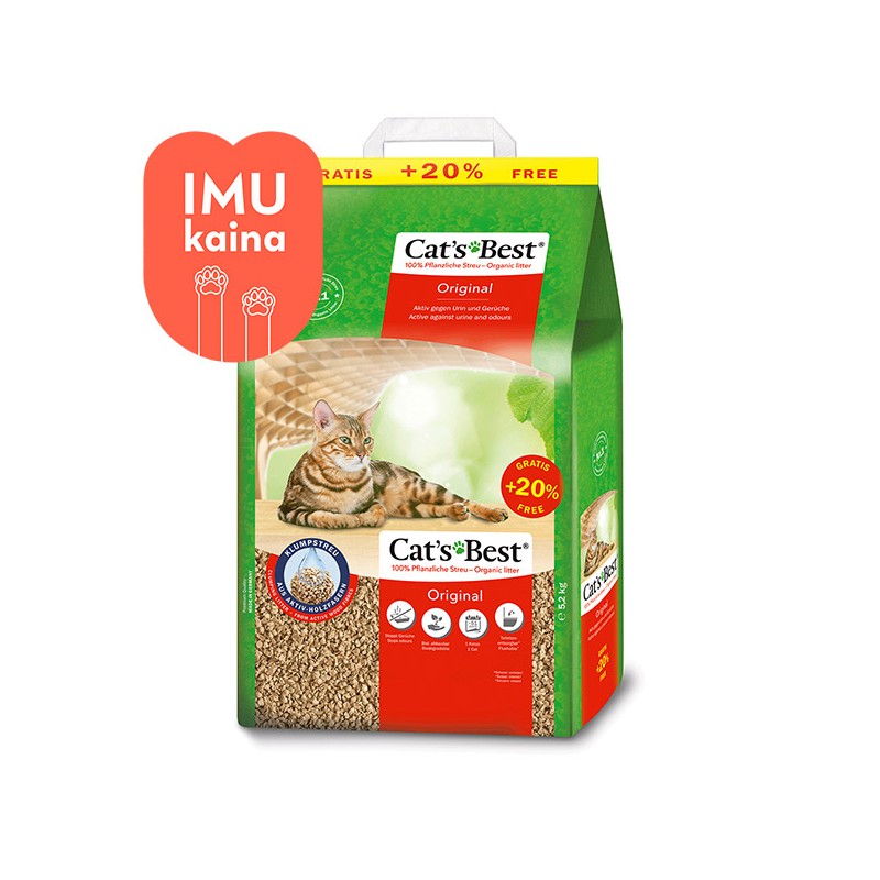 Cat’s Best Original kraikas katėms, 10+2 l